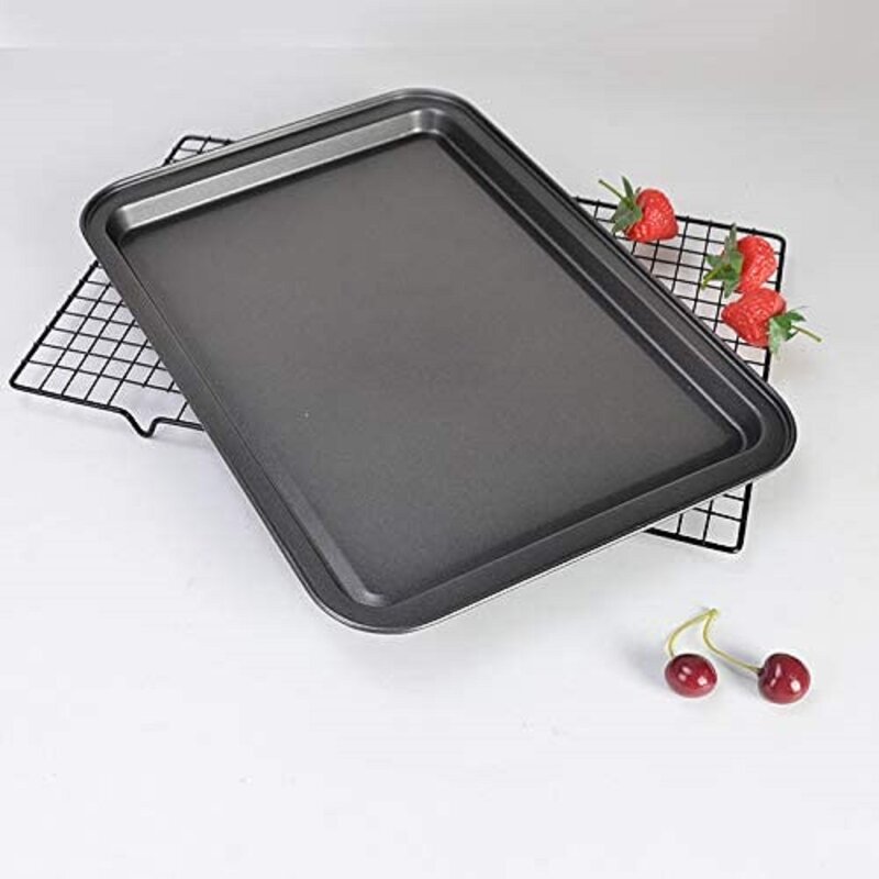 LSHUIGEN Small Baking Sheets For Oven,Nonstick Cookie Pans,Carbon Steel